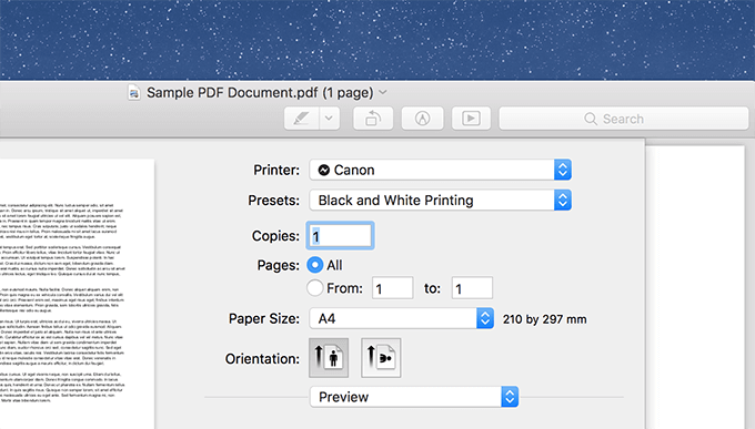search for a word over only one pdf in preview mac
