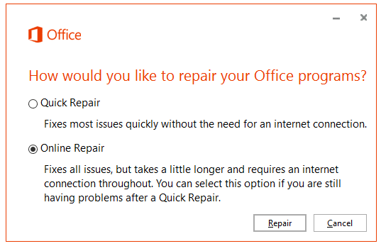 office for mac 2016 repair install